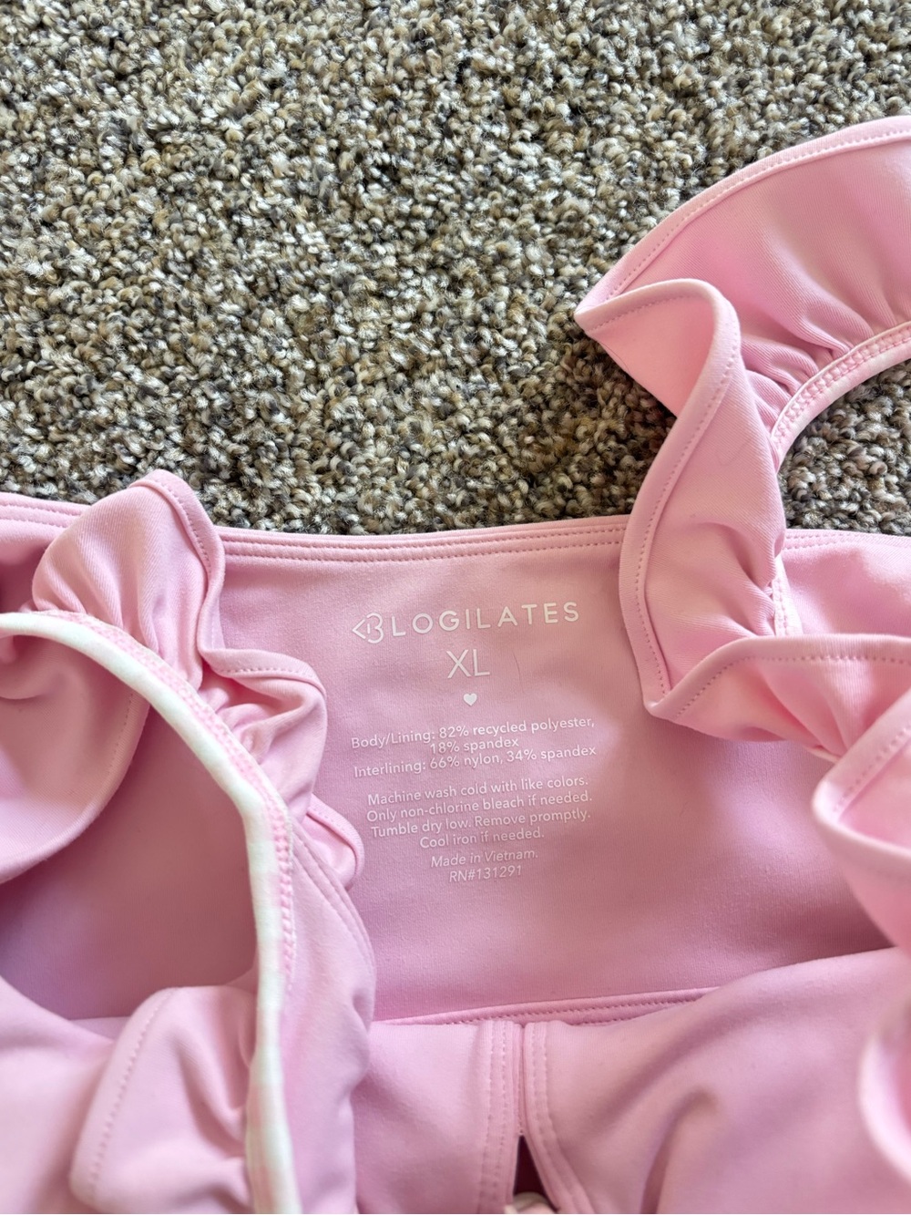 Blogilates Coquette Ruffle Lace
Up Pilates Tank Top - Picture 8 of 8